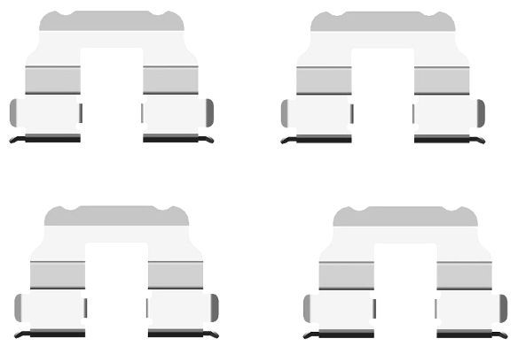 HELLA PAGID Lisakomplekt, ketaspiduriklotsid 8DZ 355 205-101